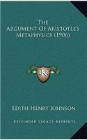 The Argument Of Aristotle's Metaphysics (1906)