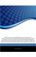 Articles on 2003 in the United Kingdom, Including: UK Firefighter Dispute 2002 "2003, Stevens Inquiries, Iraq Dossier, Hutton Inquiry, 2003 Whitbread