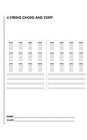 4 String Chord And Staff