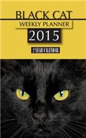 Black Cat Weekly Planner 2015: 2 Year Calendar