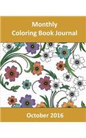 Monthly Coloring Book Journal