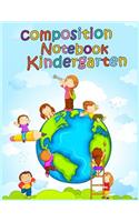 Composition Notebook Kindergarten: Lined Notebook V2