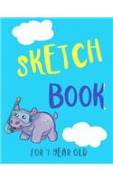 Sketch Book For 7 Year Old: Blank Doodle Draw Sketch Book