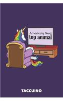 Taccuino: Top Animale A5 righe - 120 pagine per amanti unicorno (viola)