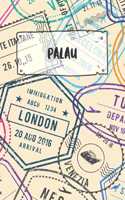 Palau: Dotted Travel Diary Notebook or Journey Dotted Grid Journal - Holiday Trip Pocketbook for Men and Women with Dots