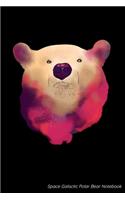 Space Galactic Polar Bear Notebook