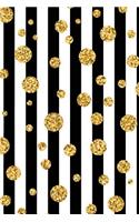 Bullet Journal: Gorgeous Gold Trendy Bullet Journal - 120-Page 1/4 Inch Dot Grid Pretty Gold Notebook - 6 X 9 Perfect Bound Softcover