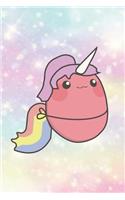 Kawaii Potato Unicorn Composition Notebook: Blank Lined Journal Anime Gift For College Student Girl