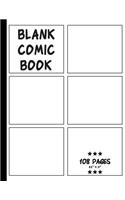 Blank Comic Book: 108 Pages Multi Blank Comic Book Template (Large Size) 8.5"x11" For Drawing and Sketch Your Own Comic Book: Blank Comic Book