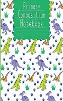 Draw And Write Journal - Primary Composition Notebook For Boys Pre-K-2: Dinosaur Notebook For Handwriting with Drawing Space and Practice Alphabet(5 Dinosaur Primary Composition Notebooks)