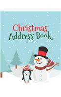 Christmas Address Book: Send & Receive Holiday Cards Notebook