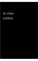 Latin Notebook - In Vino Veritas: Latin Journal Minimalist - Truth in Wine, 110 Pages