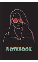 Notebook: 160 Cream Pages Lined Notebook Journal with Matte Finish Cover
