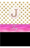 Joy: Personalized Lined Journal Diary Notebook 150 Pages, 6" X 9" (15.24 X 22.86 CM), Durable Soft Cover