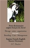 Petit dictionnaire anglais-français du cheval - Vol. 2