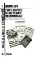 Literatur Und Sprache Im Deutschunterricht Der Reformpaedagogik