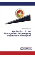 Application of Lean Management in Emergency Department of Hospitals