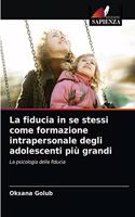 fiducia in se stessi come formazione intrapersonale degli adolescenti più grandi