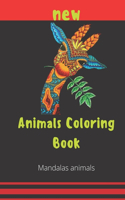 Animals Coloring Book Mandalas Animals