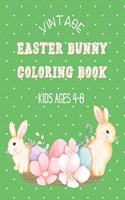 Vintage Easter bunny coloring book kids ages 4-8