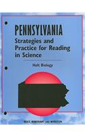Holt Biology: Pennsylvania Strategies and Practice for Reading in Science