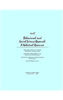 Behavioral and Social Science Research: A National Resource, Part I