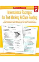 Informational Passages for Text Marking & Close Reading: Grade 2