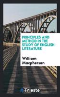 Principles and Method in the Study of English Literature