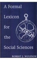 Formal Lexicon for the Social Sciences