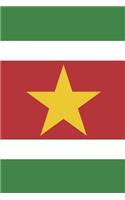 Suriname Flag Notebook - Surinamese Flag Book - Suriname Travel Journal
