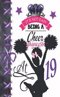 It's Not Easy Being A Cheer Princess At 19: Rule School Cheerleading Blank Doodling & Drawing Art Book Sketchbook Journal For Girls