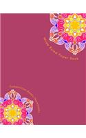 Wide Ruled Paper Book: Composition Books/Notebooks, Wide Ruled Paper, Primary, Grades K-2, Blank book, Planner, Journal, Diary, 8.5 x 11, 100 Pages, Unique Mandala Designs