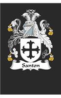 Santon: Santon Coat of Arms and Family Crest Notebook Journal (6 x 9 - 100 pages)