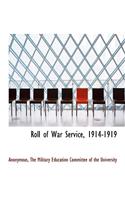 Roll of War Service, 1914-1919