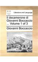 decamerone di Giovanni Boccaccio ... Volume 1 of 3