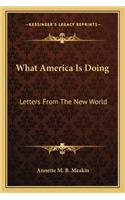 What America Is Doing