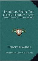 Extracts from the Greek Elegiac Poets