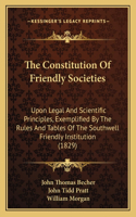 Constitution Of Friendly Societies