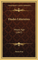 Etudes Litteraires