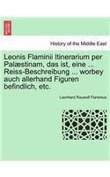Leonis Flaminii Itinerarium Per Palaestinam, Das Ist, Eine ... Reiss-Beschreibung ... Worbey Auch Allerhand Figuren Befindlich, Etc.