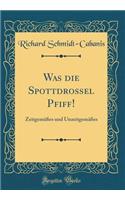 Was Die Spottdrossel Pfiff!: ZeitgemÃ¤Ã?es Und UnzeitgemÃ¤Ã?es (Classic Reprint)