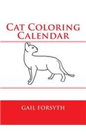 Cat Coloring Calendar