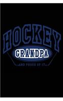 Hockey Grandpa: Hockey Lined Notebook Journal To Write In