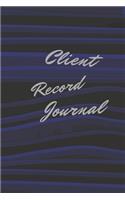 Client Record Journal: Dark Blue - Log Book, Customer Information Keeper, Personal Information Client Record & Organize Book with A - Z Index Tabs for Names... (116 Pages,