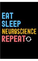 Eat, Sleep, Neuroscience, Repeat Notebook - Neuroscience Funny Gift: Lined Notebook / Journal Gift, 120 Pages, 6x9, Soft Cover, Matte Finish