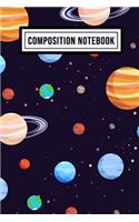 Galaxy Wide Ruled Composition Notebook: Galaxy Blank College Ruled Composition Notebook - 110 Pages - Pocket Size 6x9