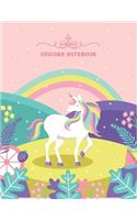 Magical Unicorn #08, Unicorn Wide Ruled Journal for Teenage Girls, Notebook for Kids Ages 7-12, Unicorn Sketchbook for Kids