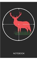 Notebook: A5 (6x9 in) Notizbuch I 110 Seiten I Punktraster I Jagdsport Journal für Jäger oder Bogenschießer