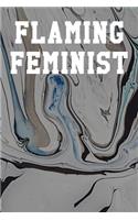 Flaming Feminist: Guitar Tab Notebook 6"x9" 120 Pages