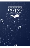 Diving Log Book: Scuba Diving Log Book - Diver Journal Notebook - Dive Diary - 100+ Dives Record Logbook Organizer - Swimming Booklet Memo for Training, Certificatio